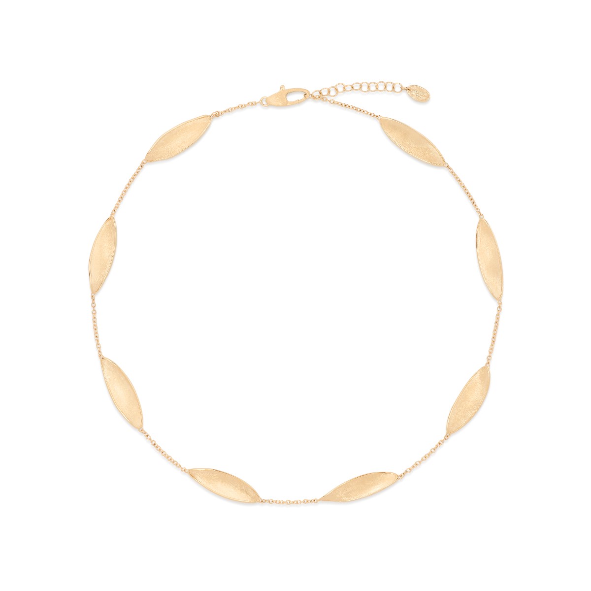 Marco Bicego 18K Yellow Gold Lunaria Twist Station Necklace