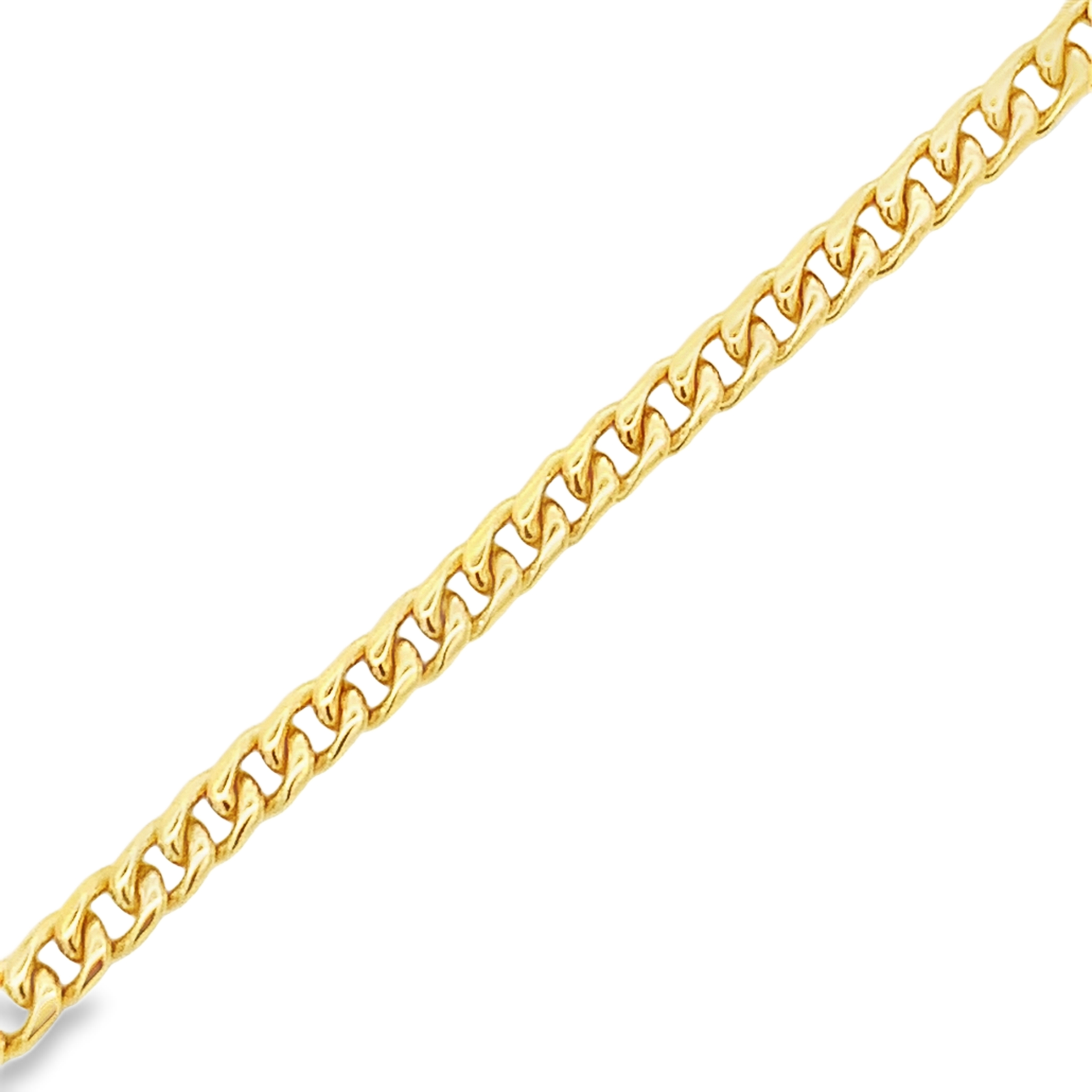 18K Yellow Gold Curb Link Necklace