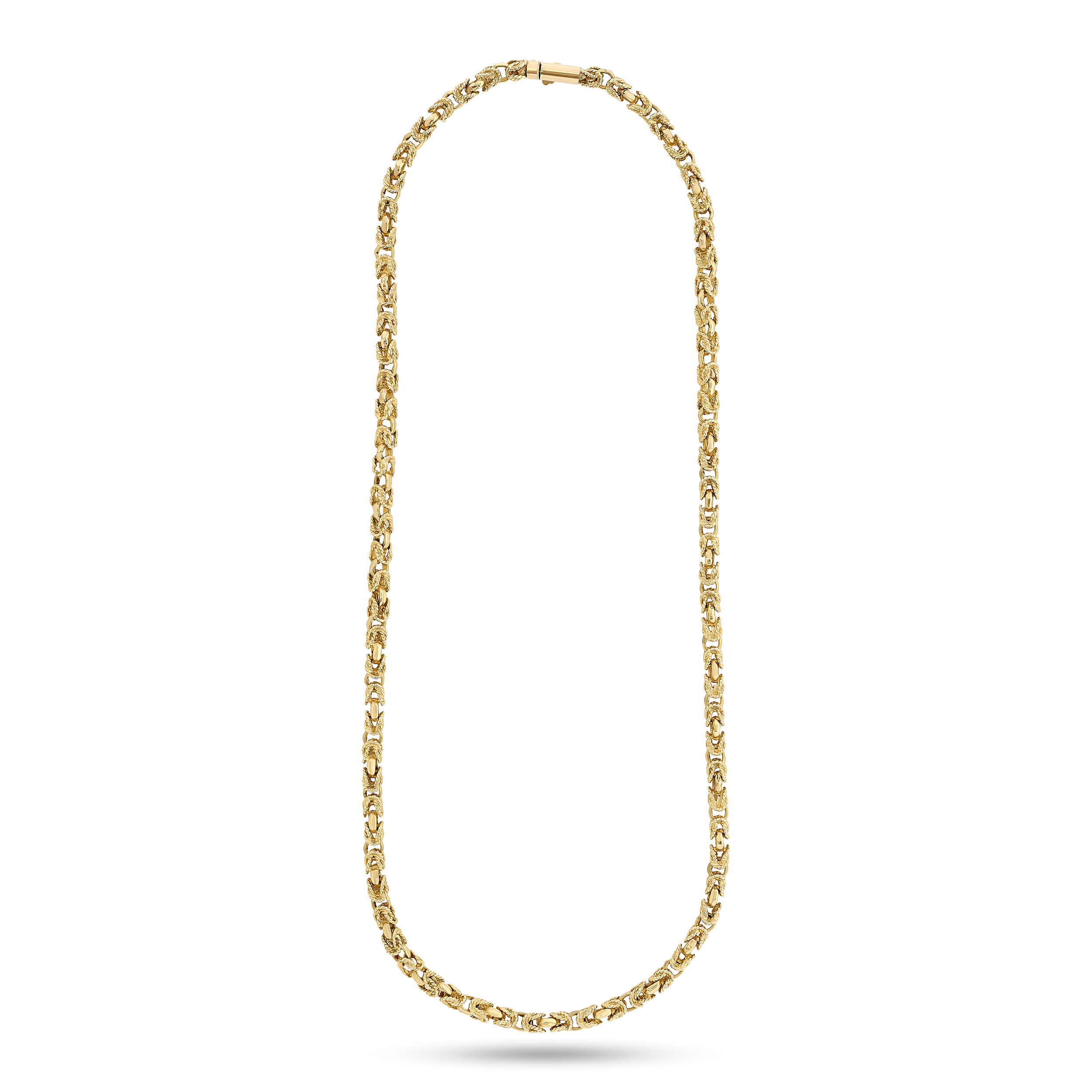 David Rovinsky 14K Yellow Gold Fancy Link Necklace 20.5