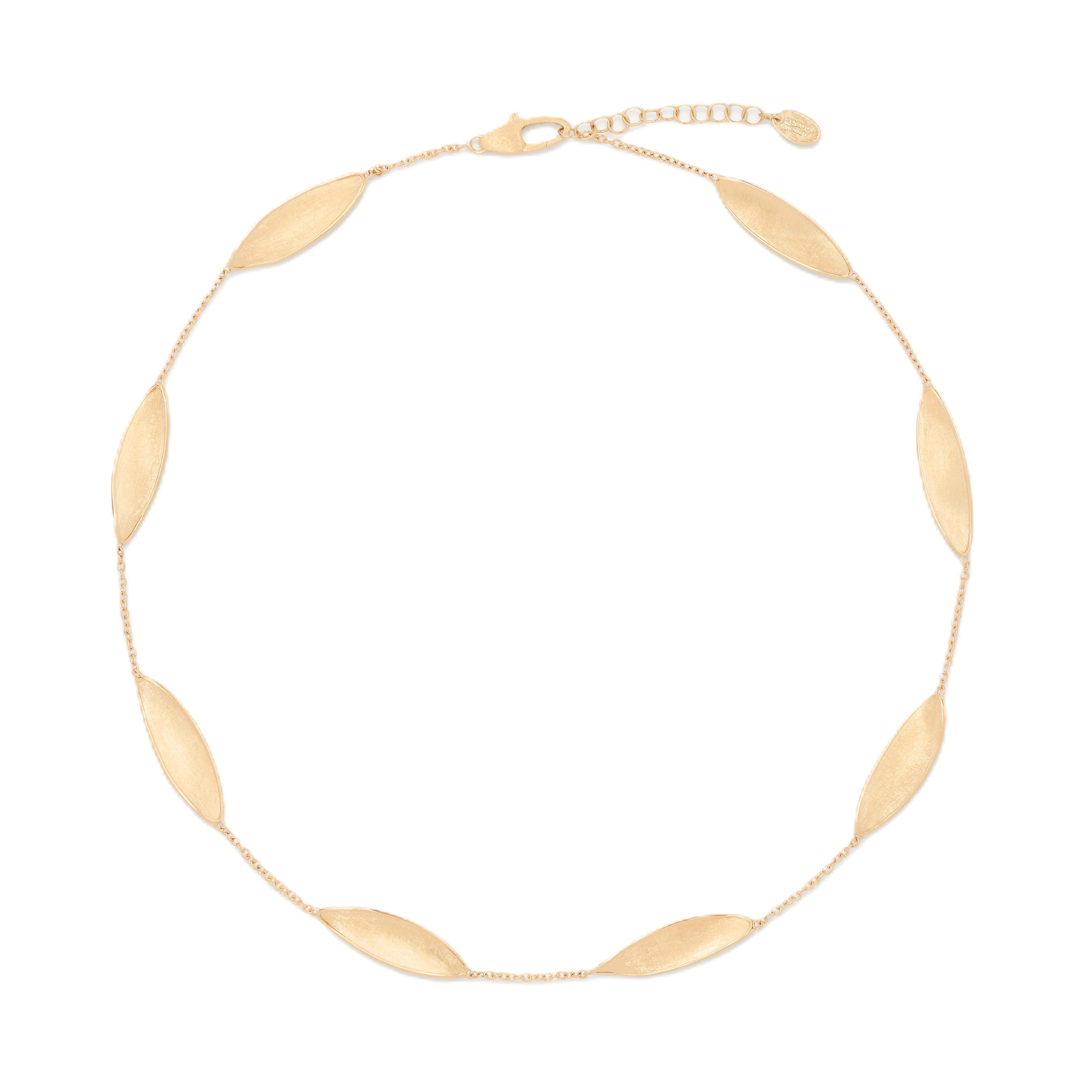 Marco Bicego 18K Lunaria Twist Station Necklace 16.5