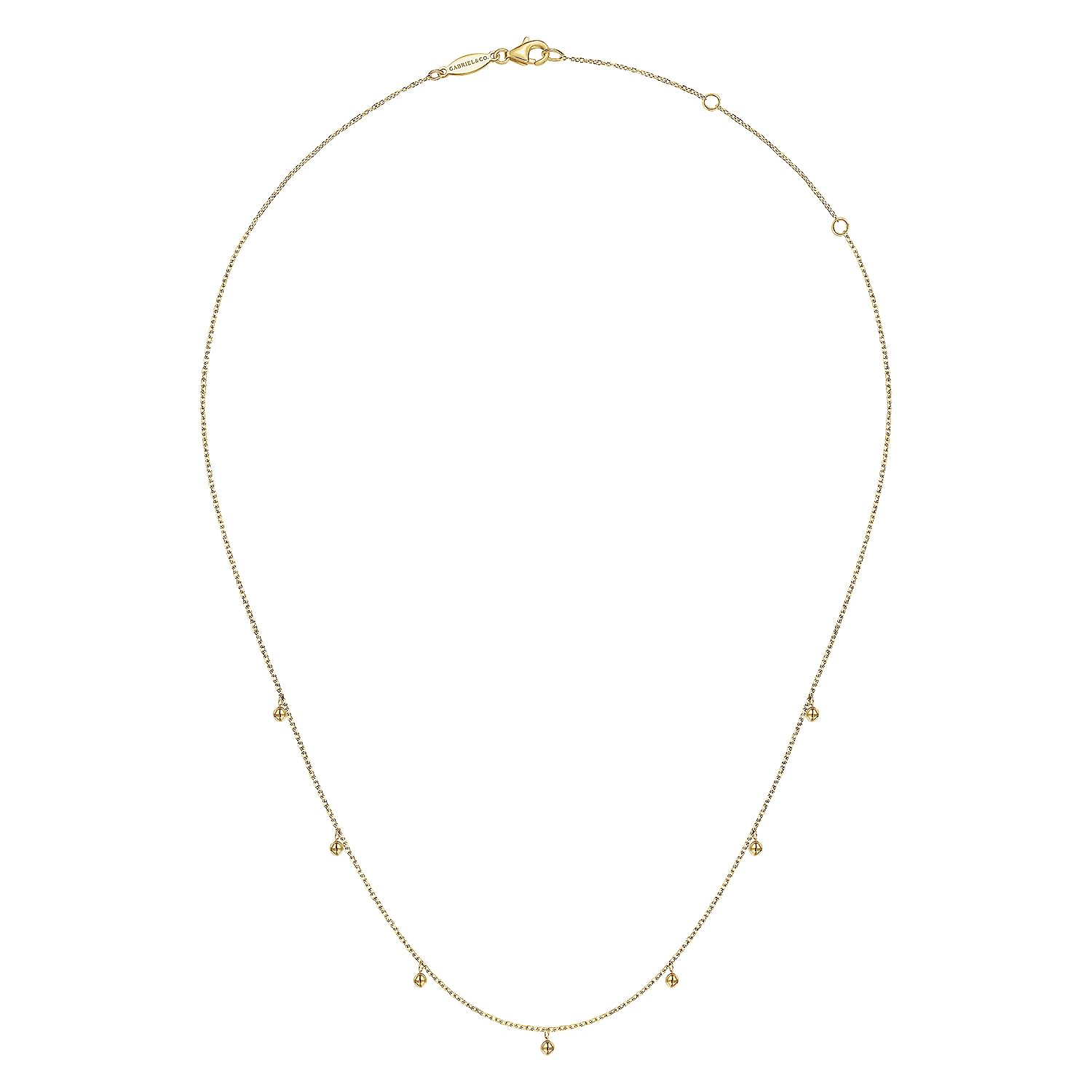 Gabriel & Co. 14K Yellow Gold Bujukan Moon Plain Necklace