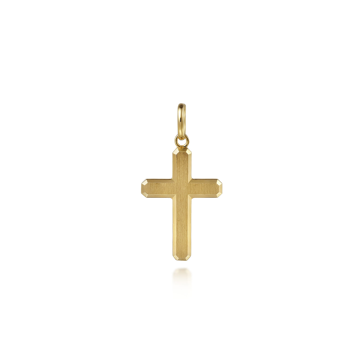 Gabriel & Co. 14K Yellow Gold Squared Cross Pendant
