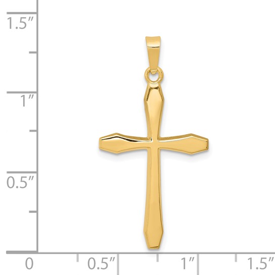 14K Yellow Gold Polished Cross Pendant
32.3x16.88mm