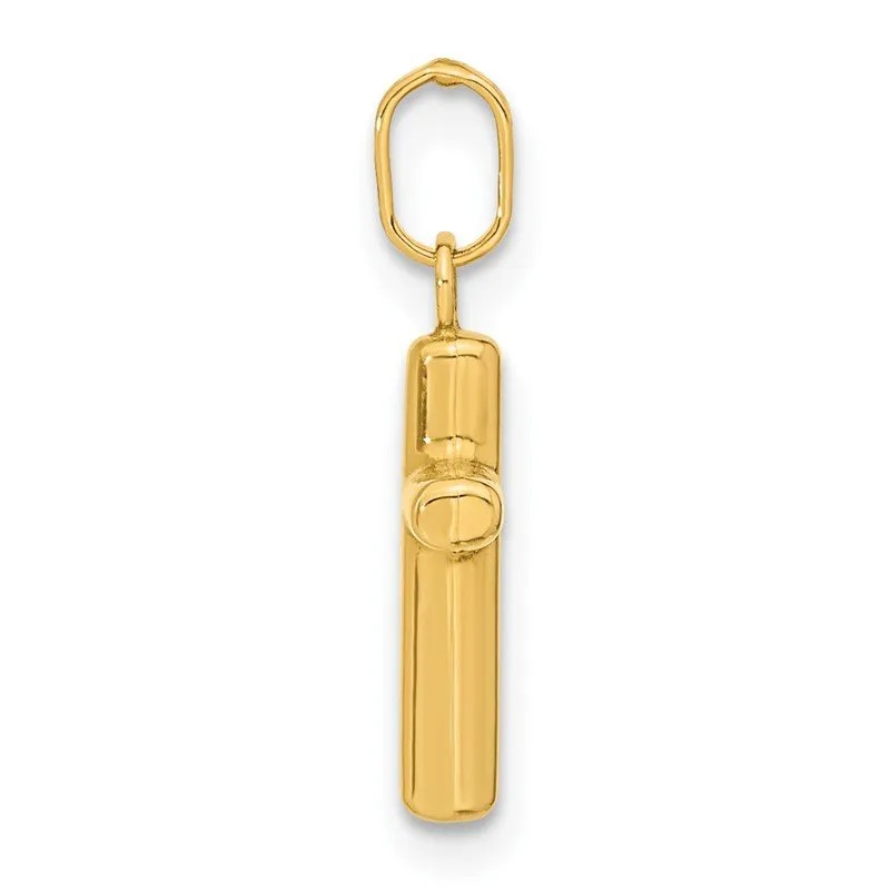 14K Yellow Gold Hollow Cross Pendant
12.9x8.8mm