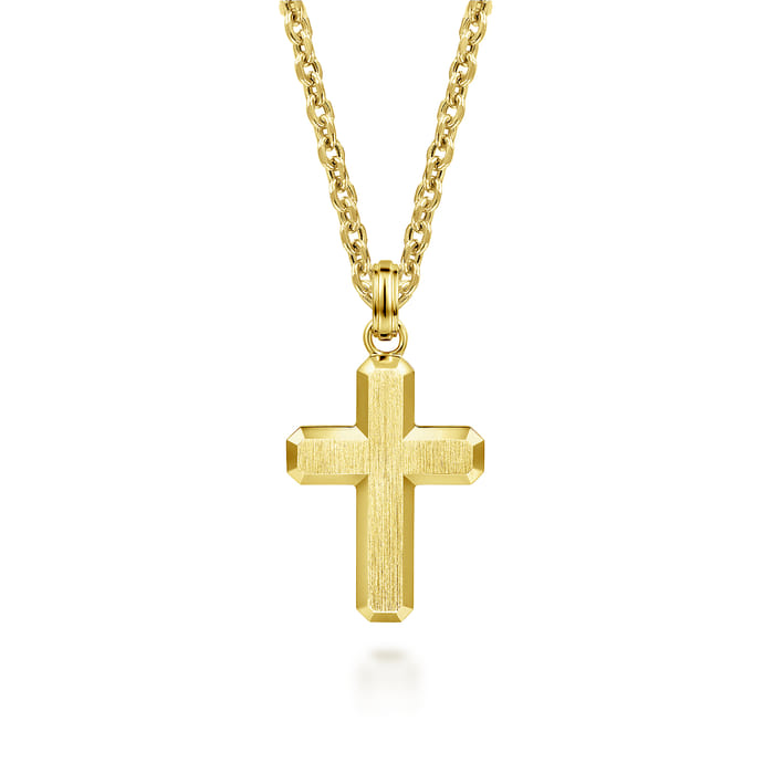 Gabriel & Co. 14K Yellow Gold Cross