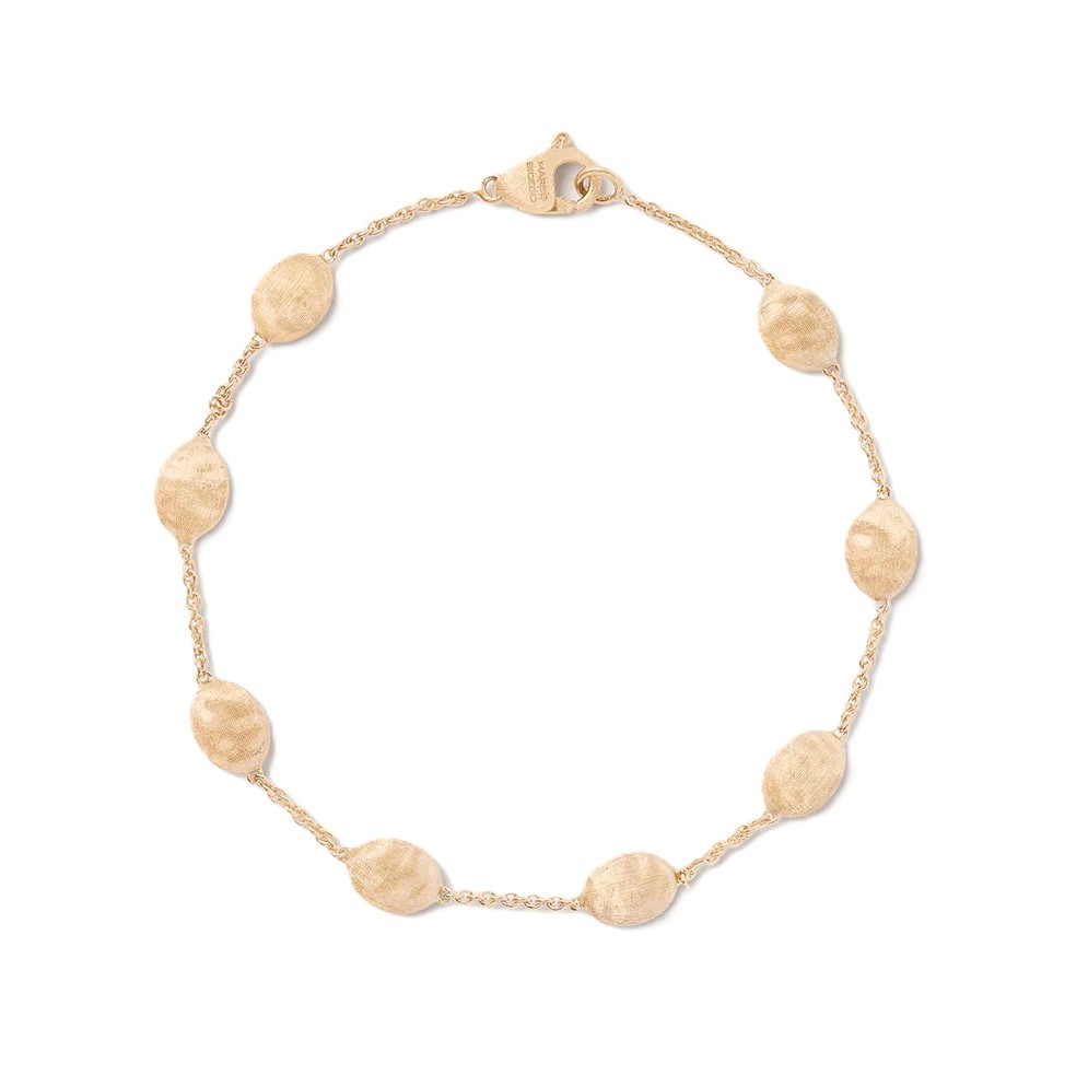 Marco Bicego 18K Yellow Gold Siviglia Medium Bean Bracelet 7.5