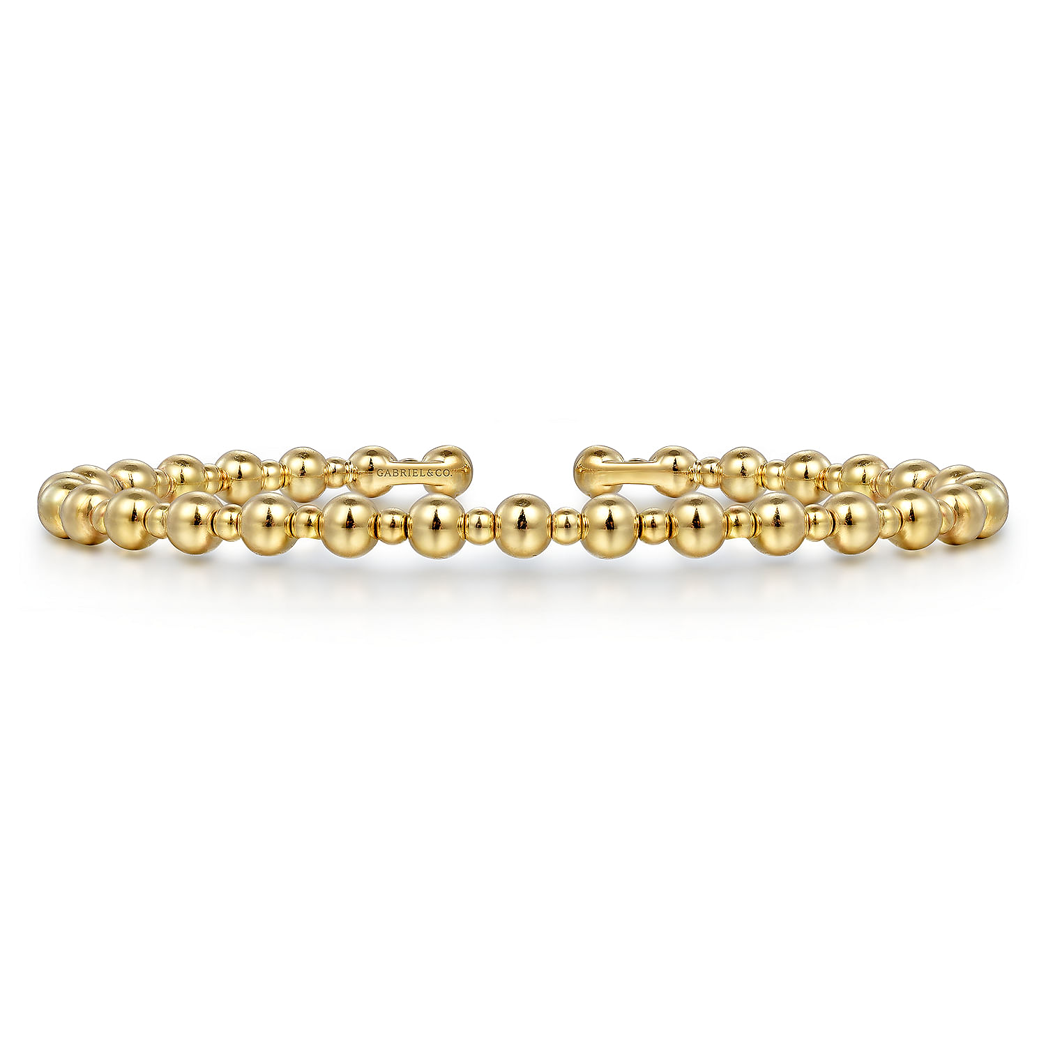 Gabriel & Co. 14K Yellow Gold Bujukan Open Bangle