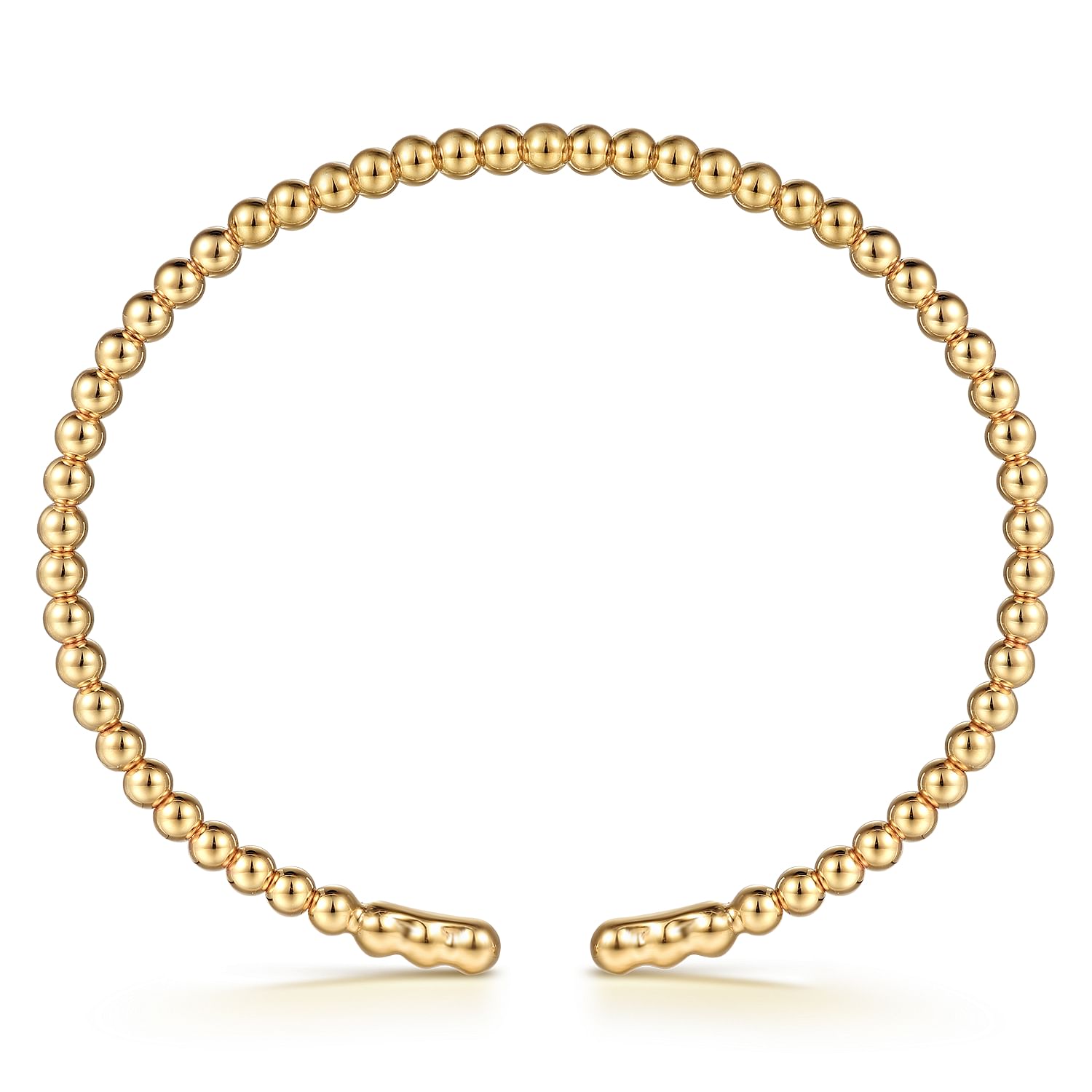 Gabriel & Co. 14K Yellow Gold Bujukan 3mm Bead Bangle