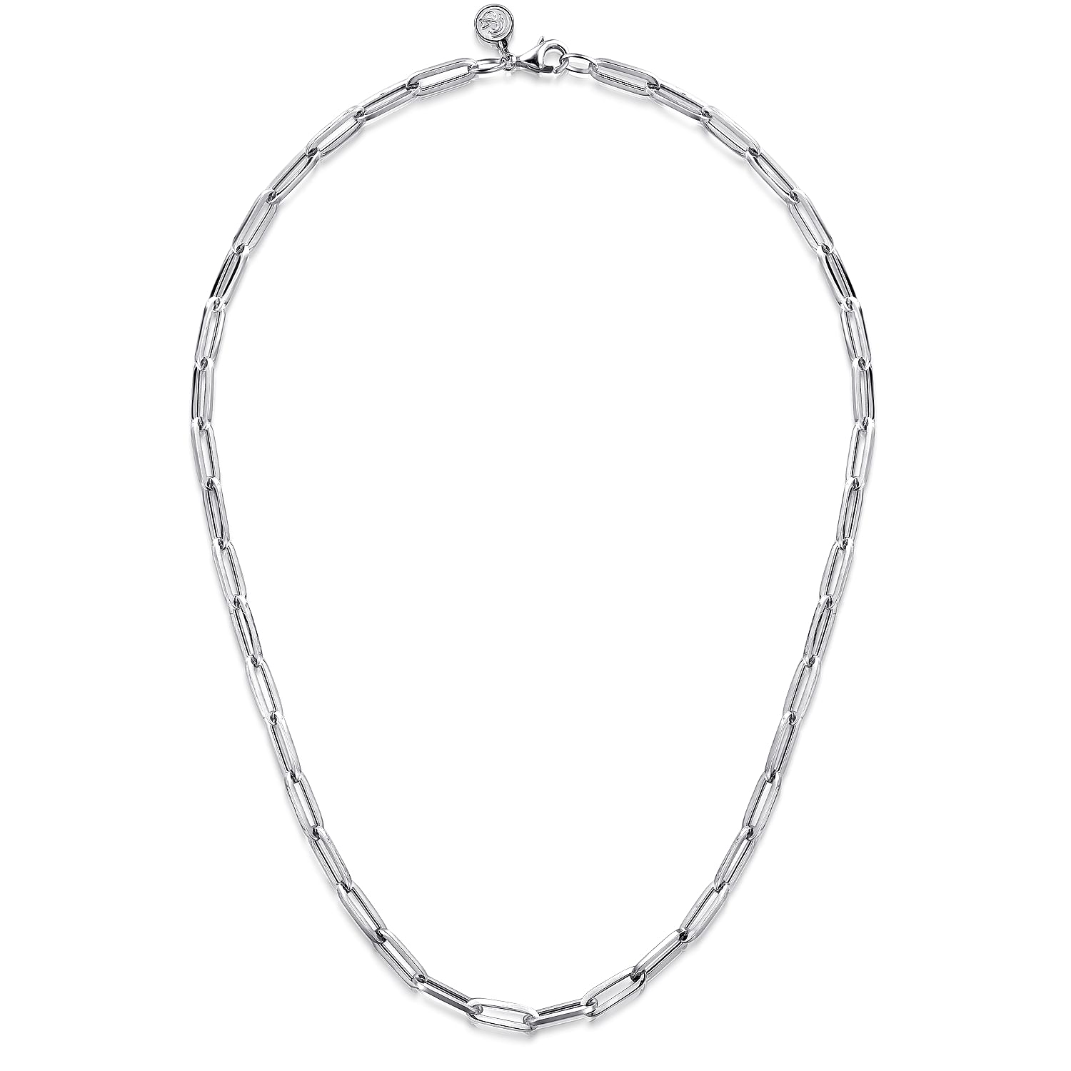 Gabriel & Co. Sterling Silver 18 Inch Paperclip Chain