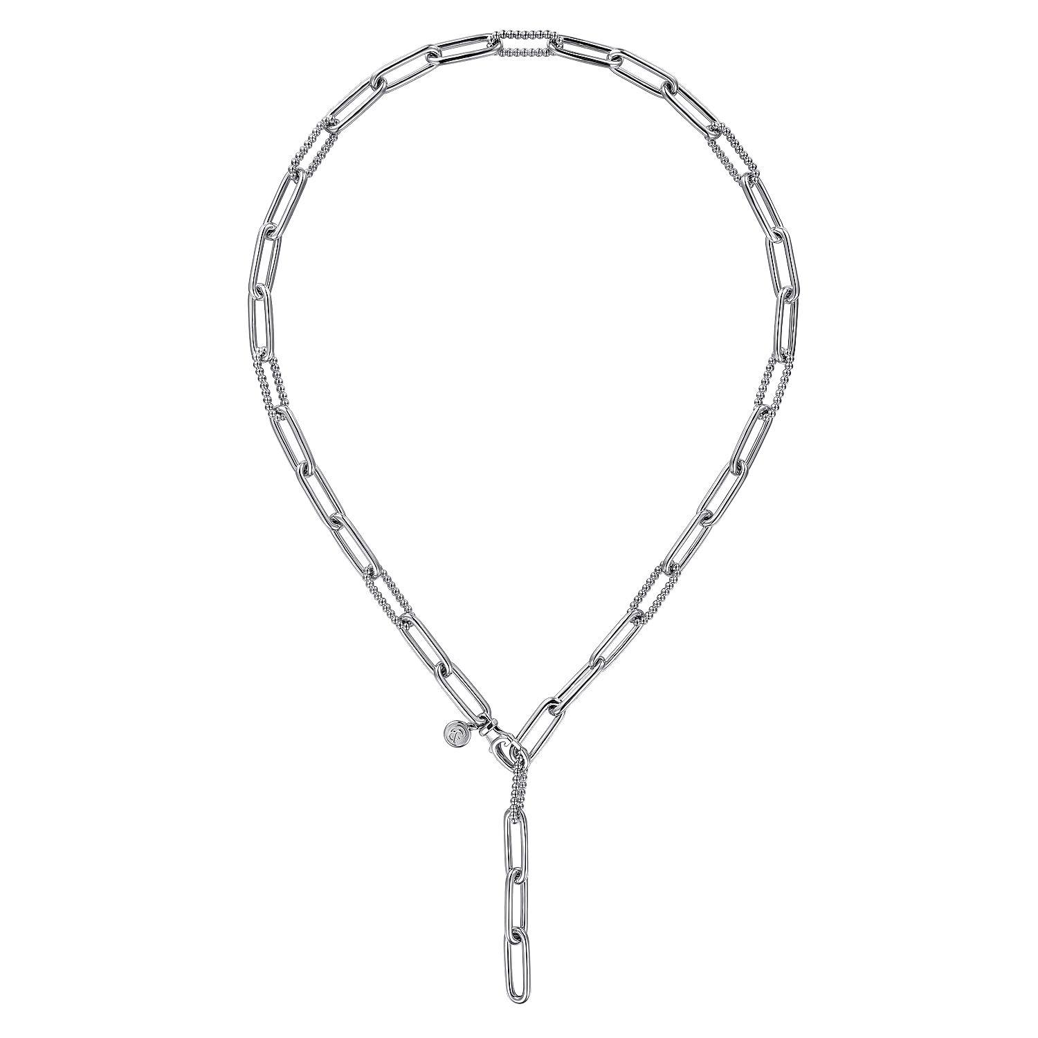 Gabriel & Co Sterling Silver Y Chain Necklace