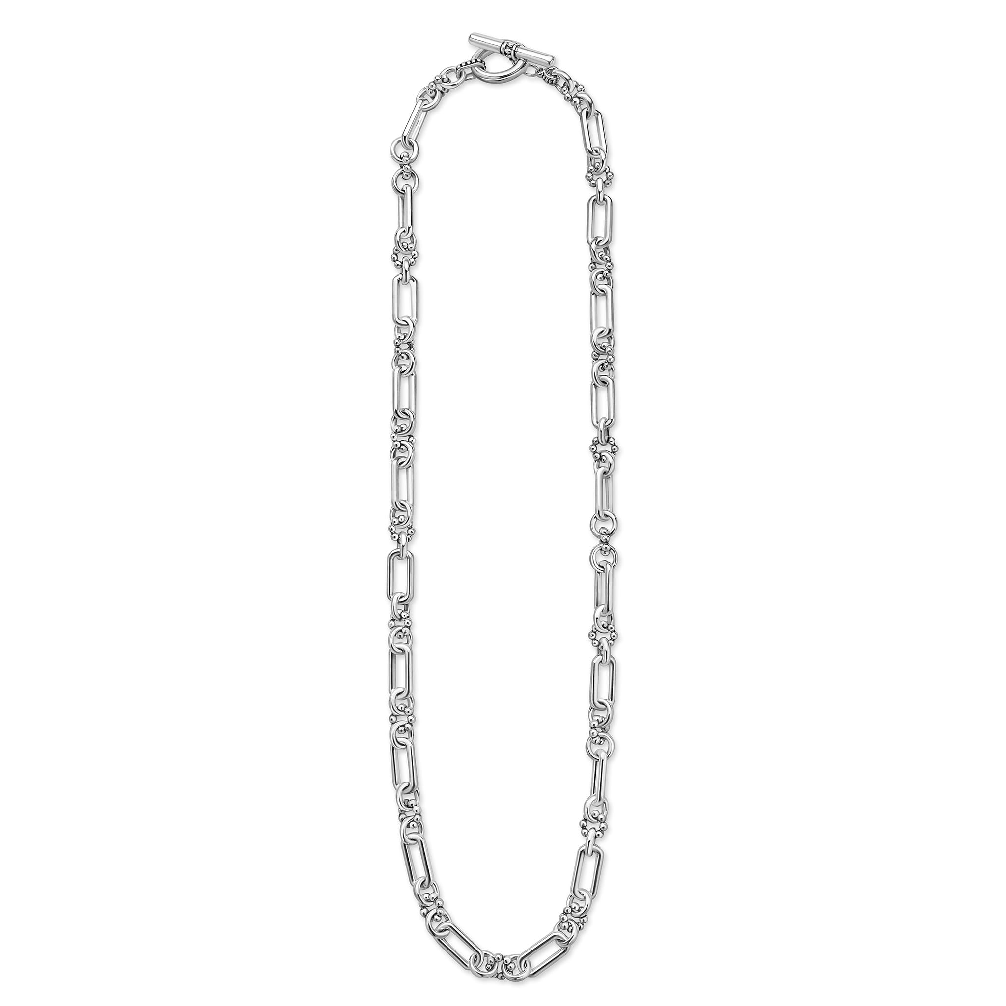 Lagos Sterling Silver 6mm Caviar Link Necklace
