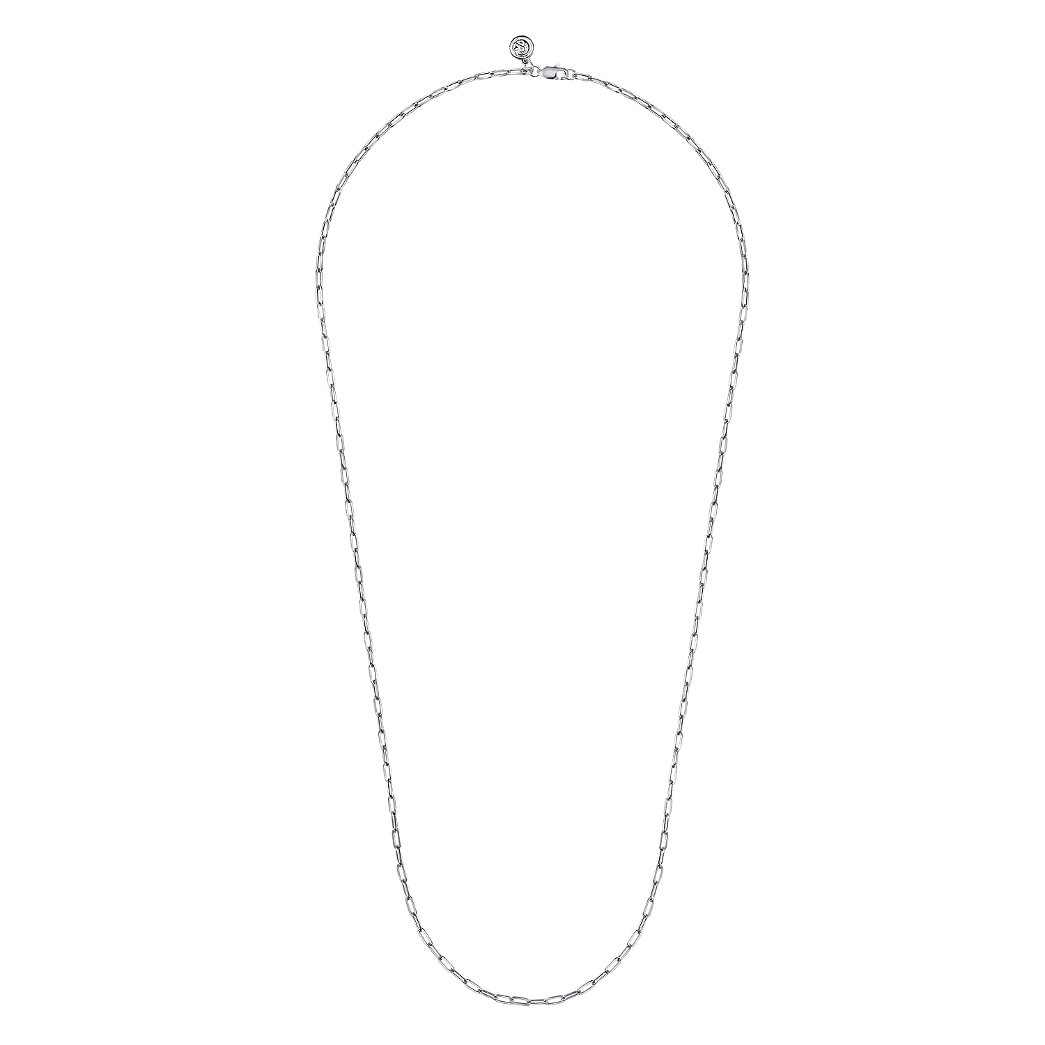 Gabriel & Co. Sterling Silver 24 Inch Paperclip Chain