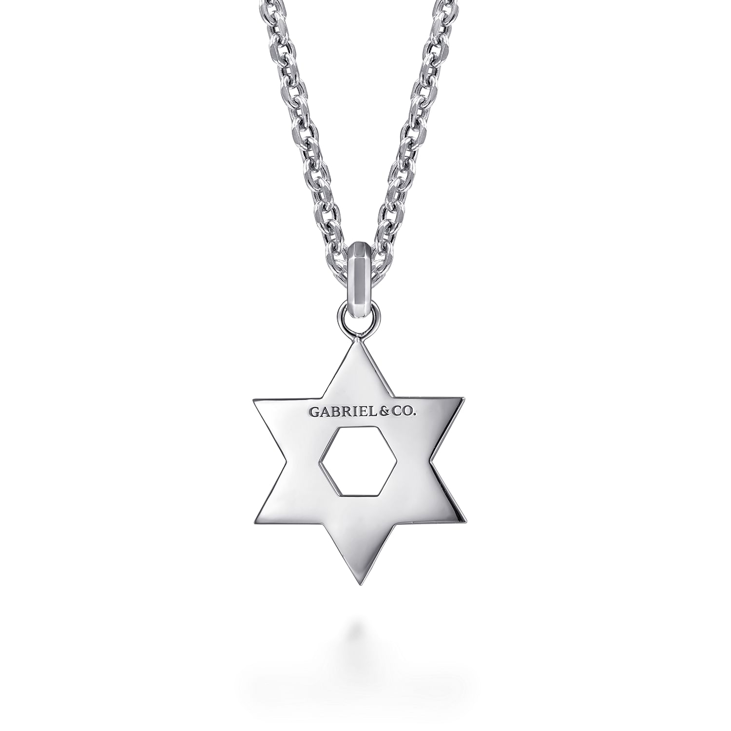 Gabriel & Co. Sterling Silver Star of David Pendant