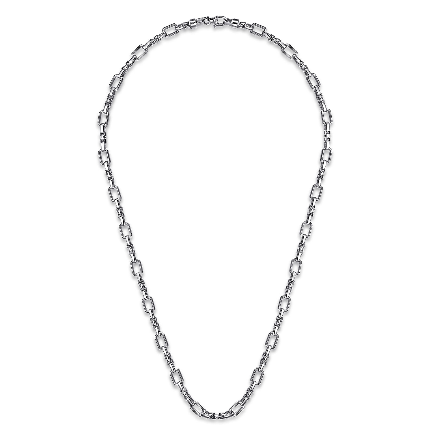 Gabriel & Co. Sterling Silver 22 Solid Figaro Chain