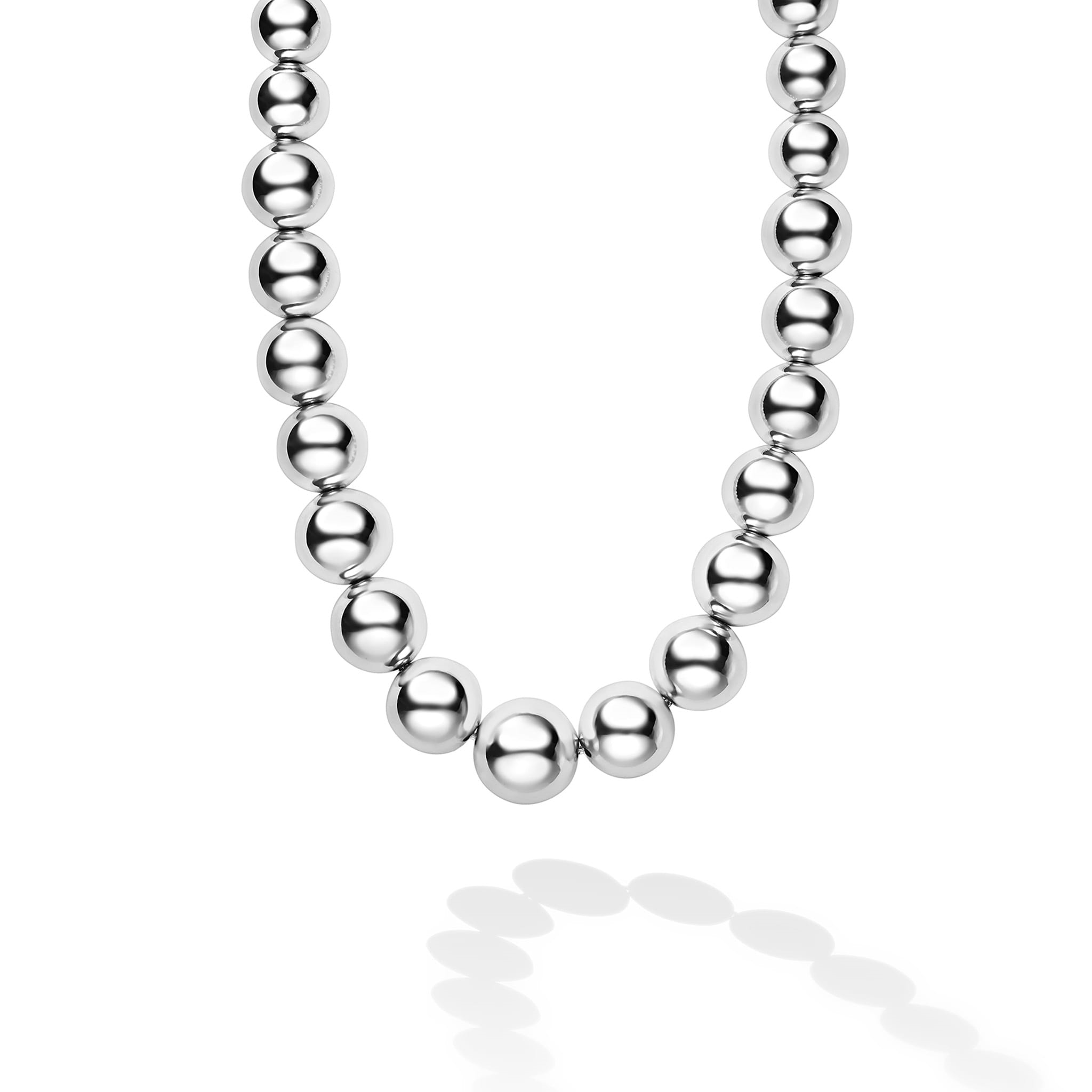 Lagos Sterling Silver Caviar Bubbly Graduated Bead Necklace