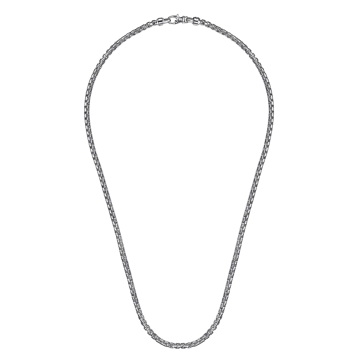 Gabriel & Co.Sterling Silver 20 Solid Men's Box Chain
