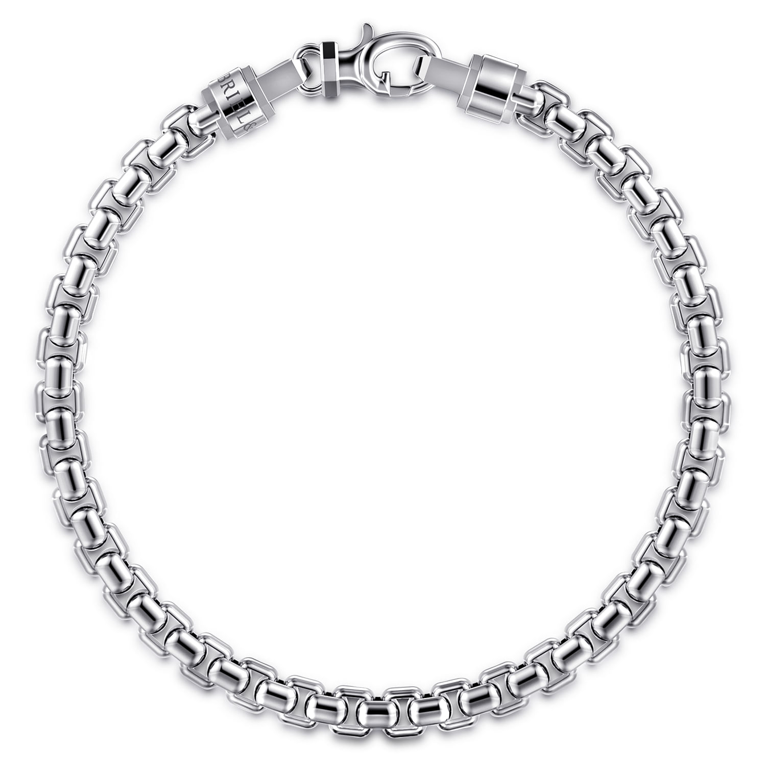 Gabriel & Co. Sterling Silver Round Box Chain Bracelet