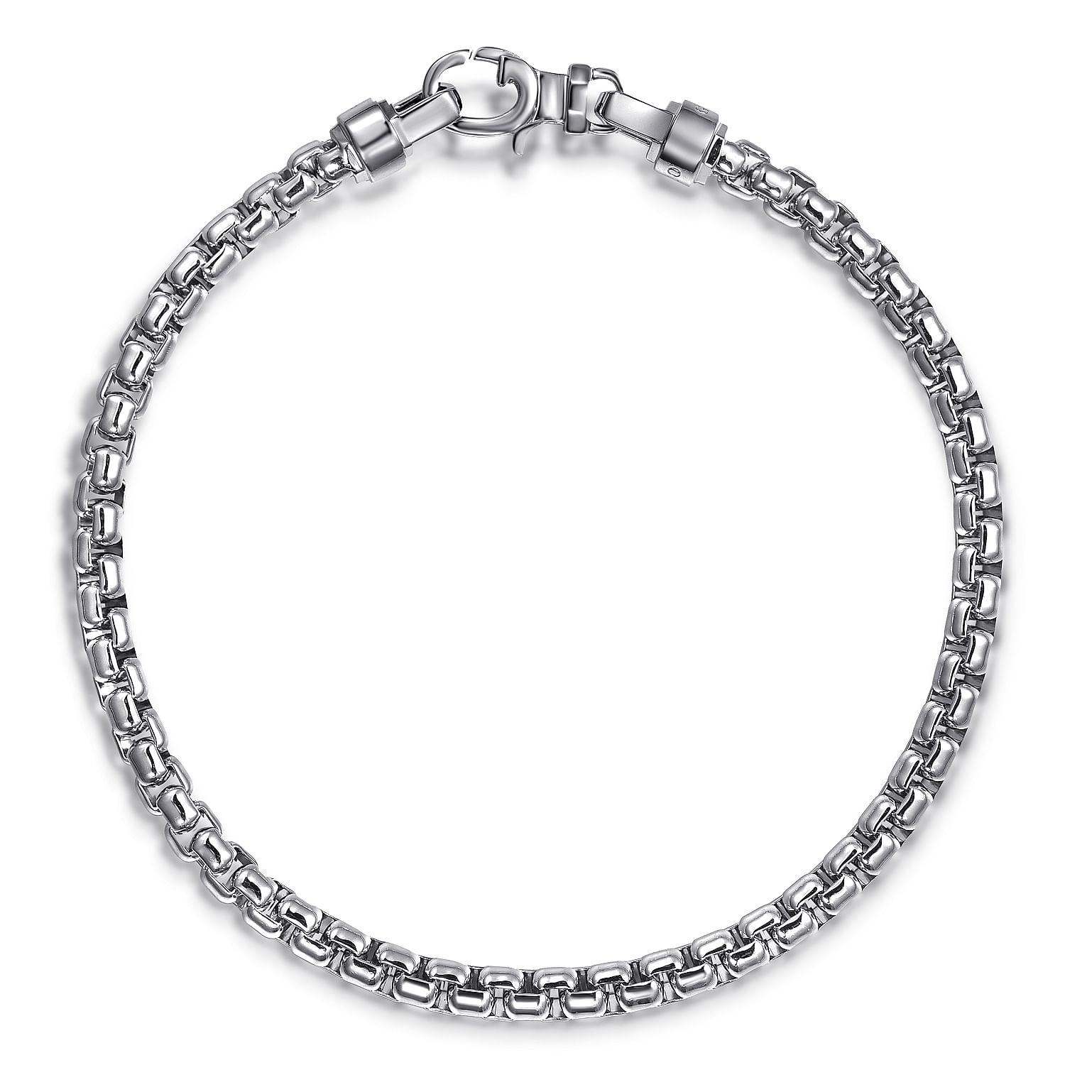 Gabriel & Co. Sterling Silver Round Box Chain Bracelet