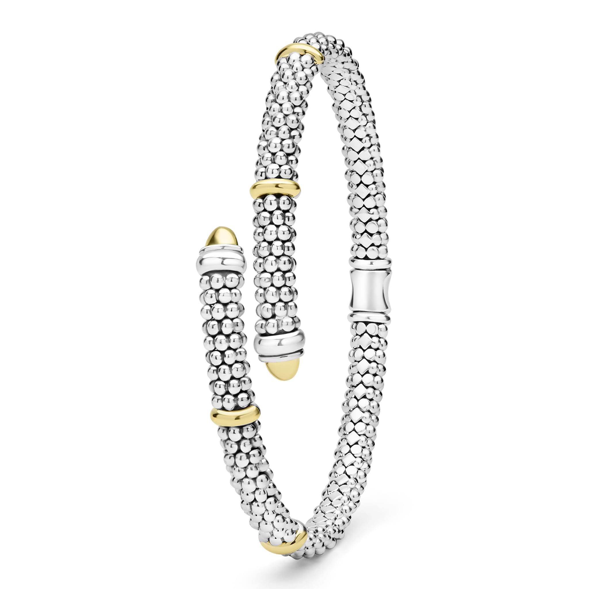 Lagos Two-Tone Caviar Versa Bypass 5mm Bracelet