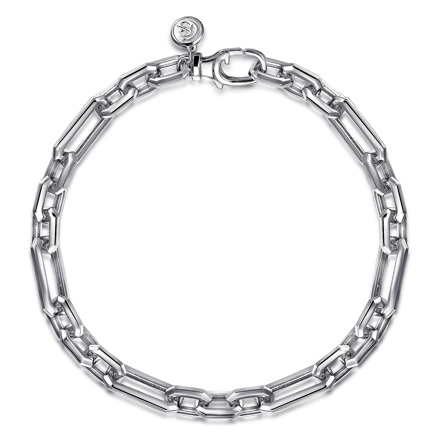 Gabriel & Co. Sterling Silver Figaro Chain Bracelet