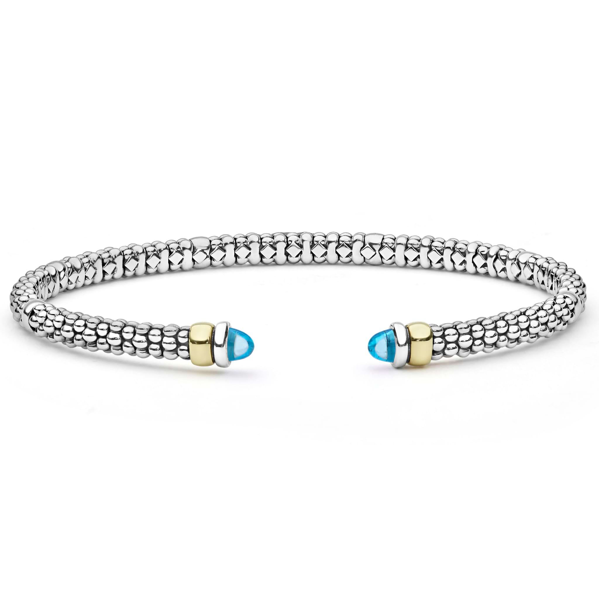 Simon G. 18K Two-Tone Emerald Accent Diamond Tennis Bracelet - 002