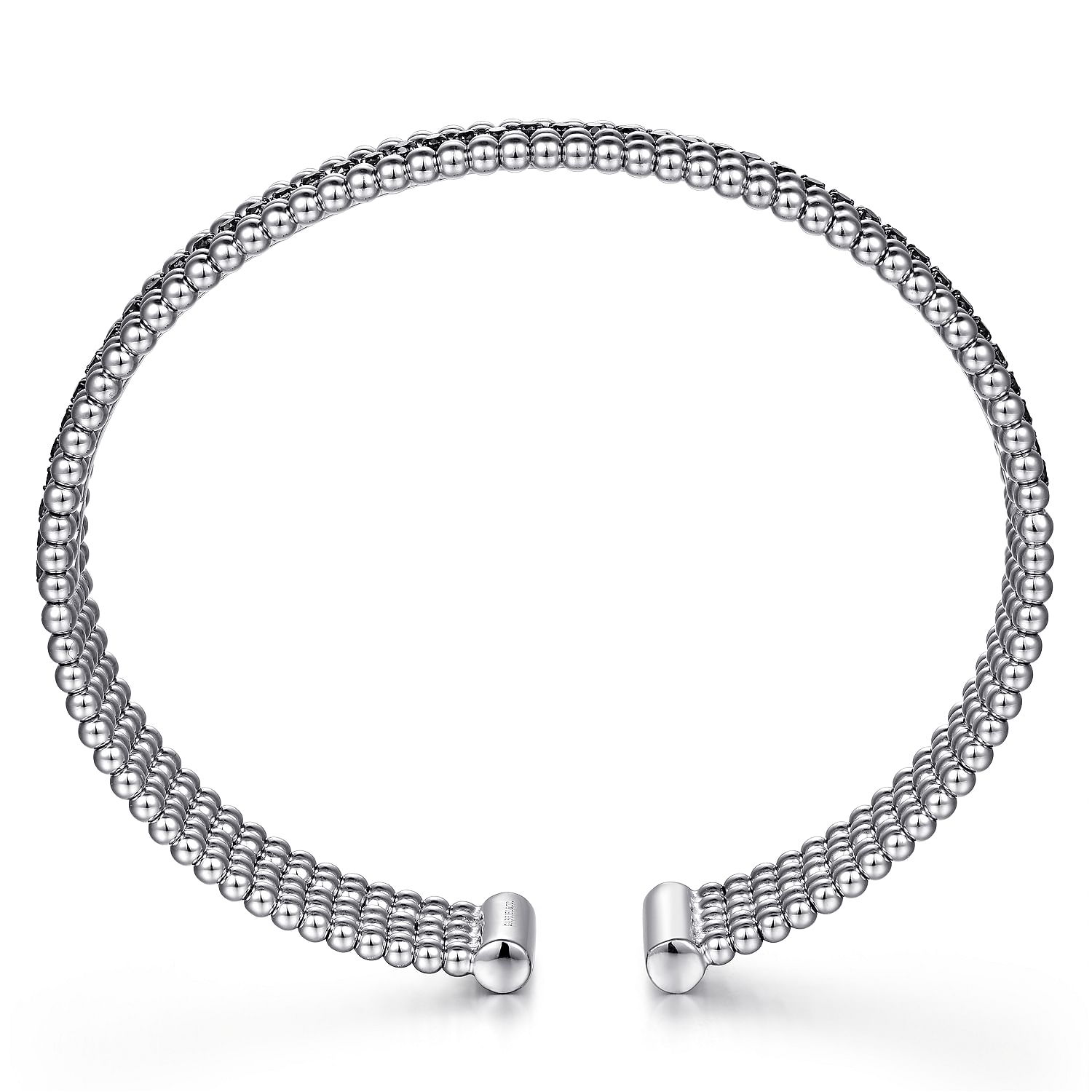 Gabriel & Co. Sterling Silver Black Spinel Bujukan Cuff