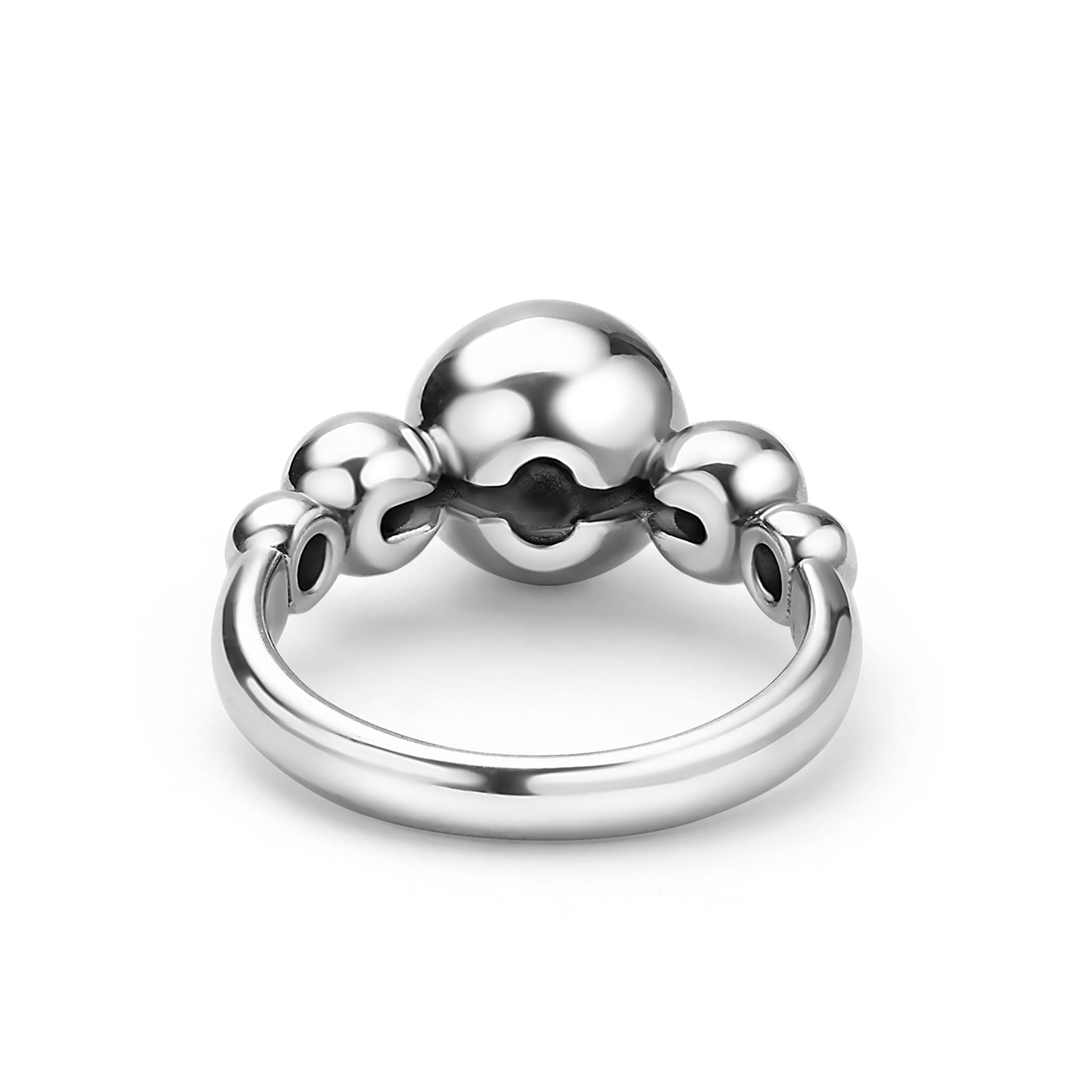 Lagos Sterling Silver Caviar Bubbly Graduated Ring