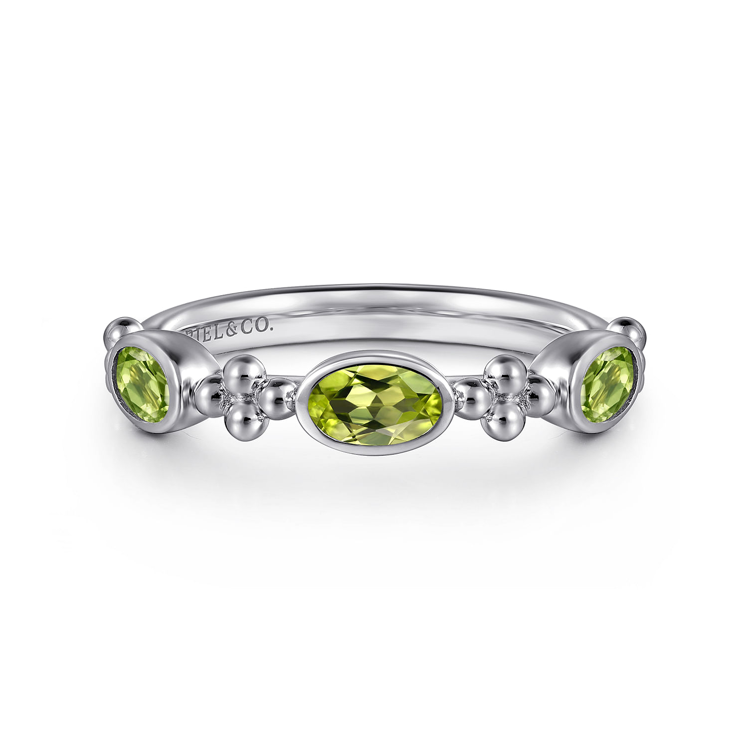 Gabriel & Co. Sterling Silver Bujukan Peridot Fashion Ring