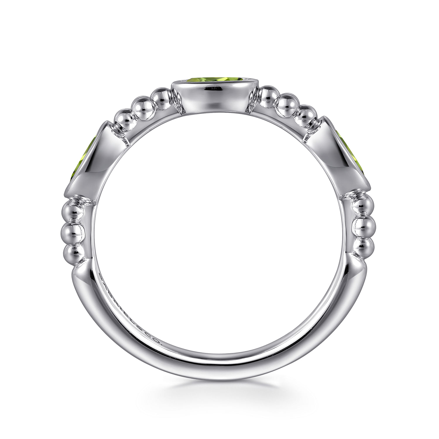 Gabriel & Co. Sterling Silver Bujukan Peridot Fashion Ring