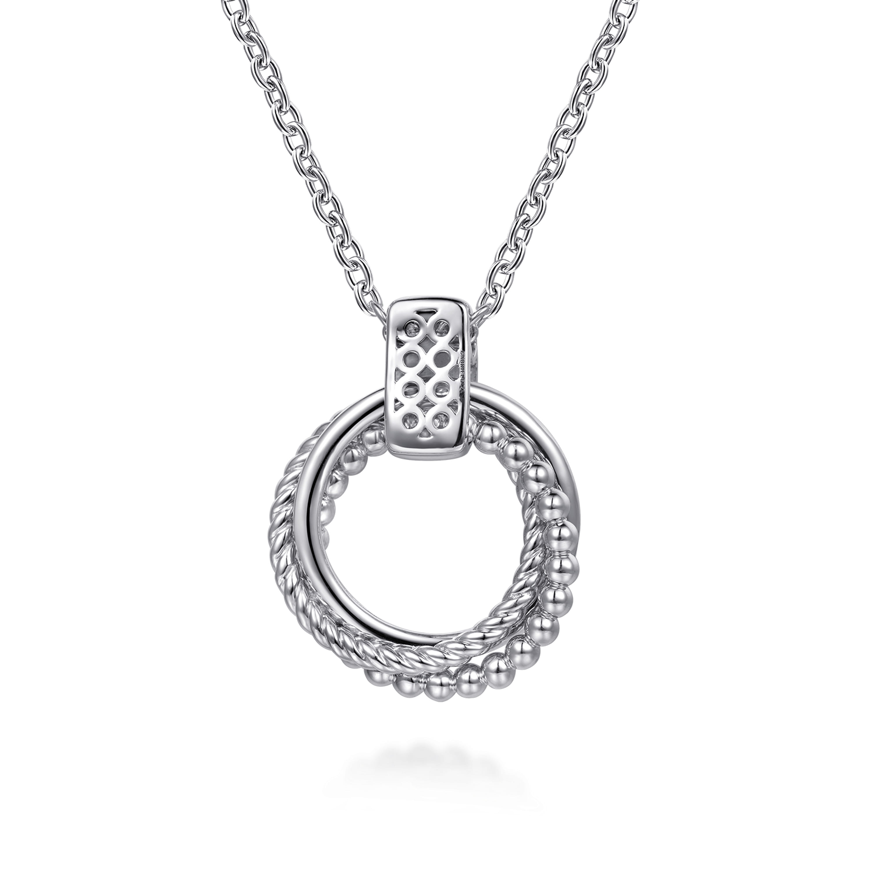 Gabriel & Co. Bujukan Two-Tone Interlocking Pendant Necklace