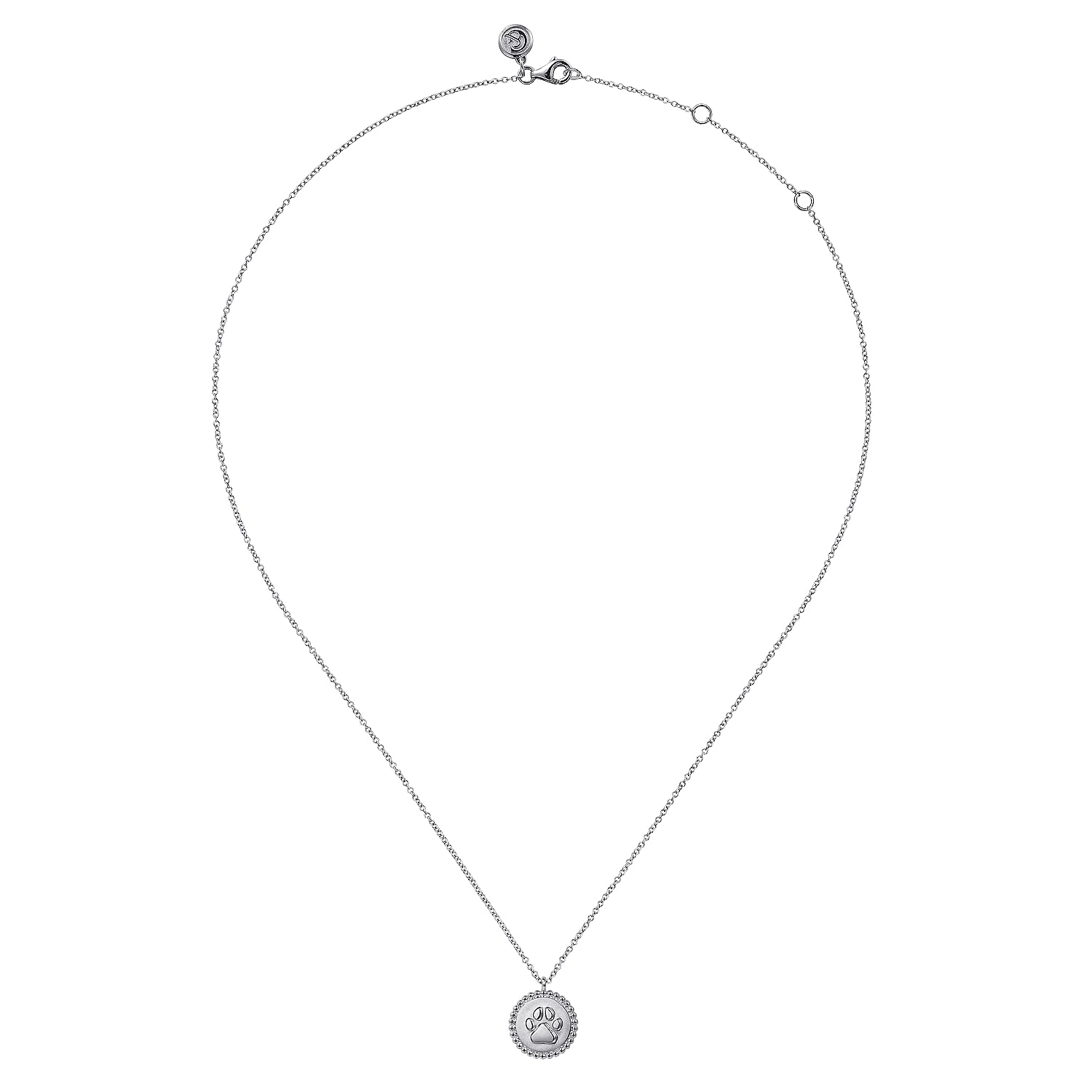Gabriel & Co Sterling Silver Bujukan Paw Print Pendant