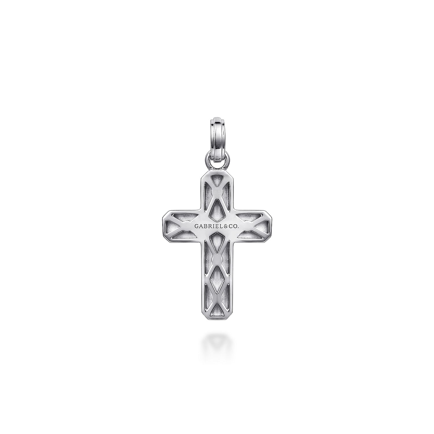 925 Sterling Silver Brushed Finished Cross Pendant