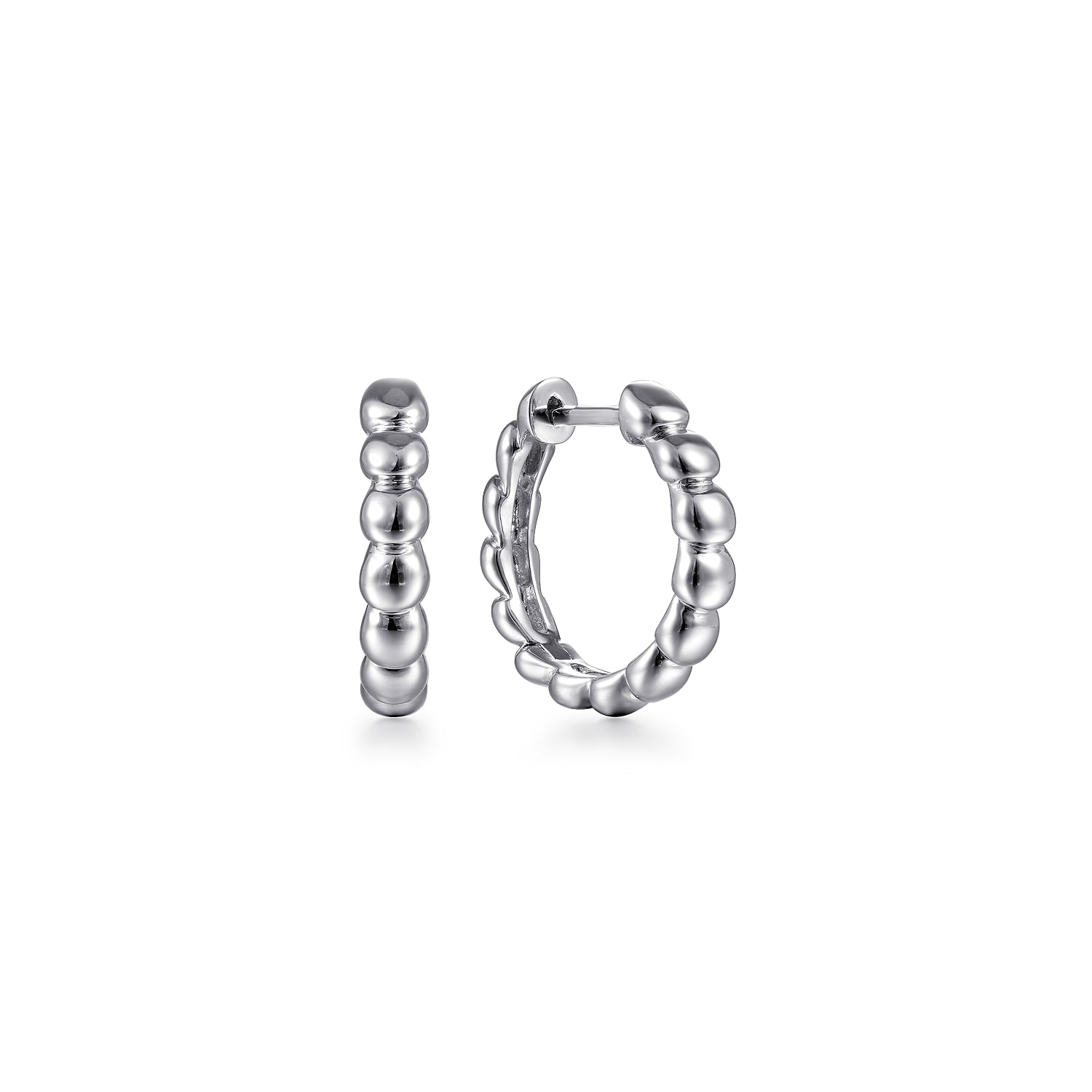 Gabriel & Co. Sterling Silver 15mm Bubble Huggies