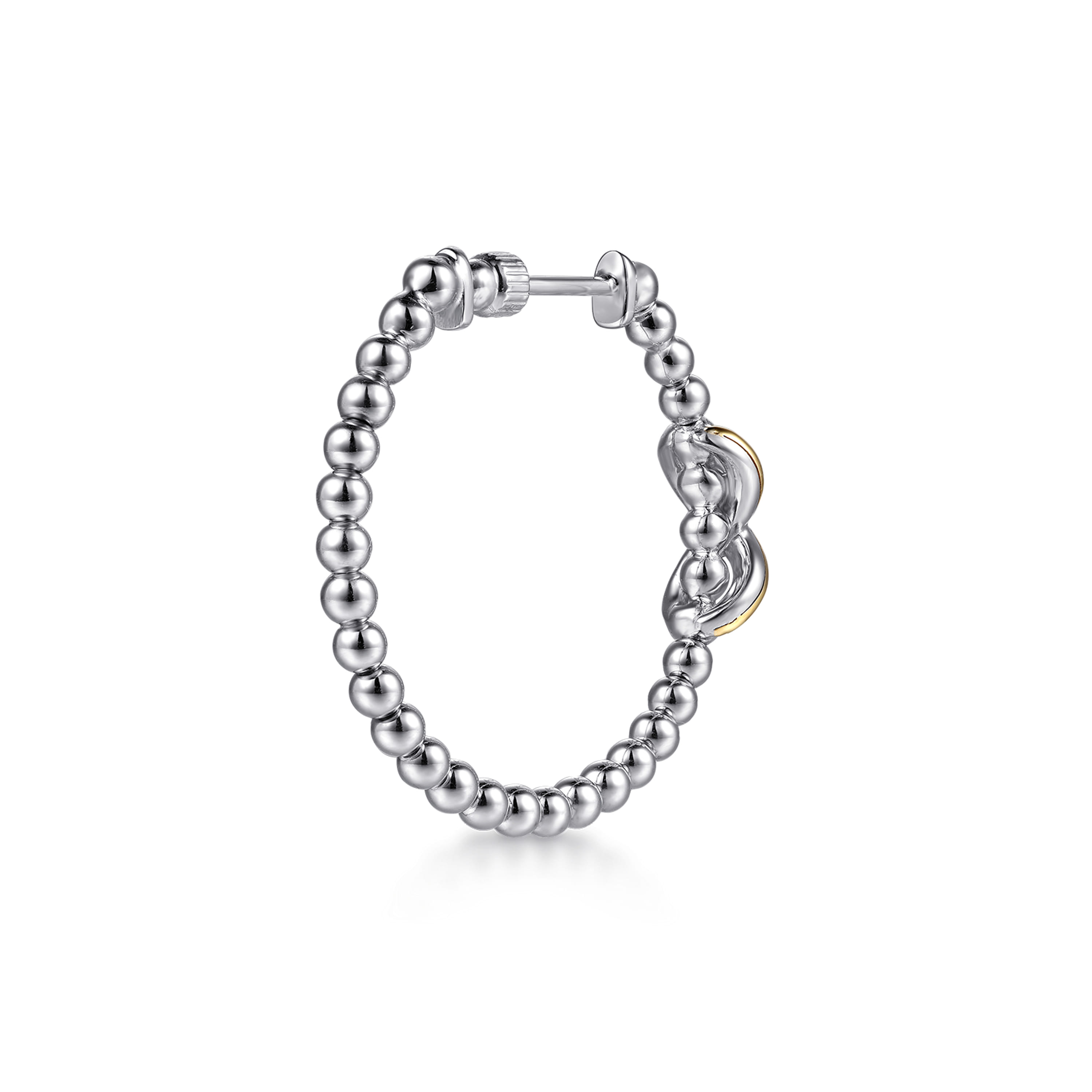 Gabriel & Co. Infinity Two-Tone Bujukan Infinity Classic Hoop Earrings