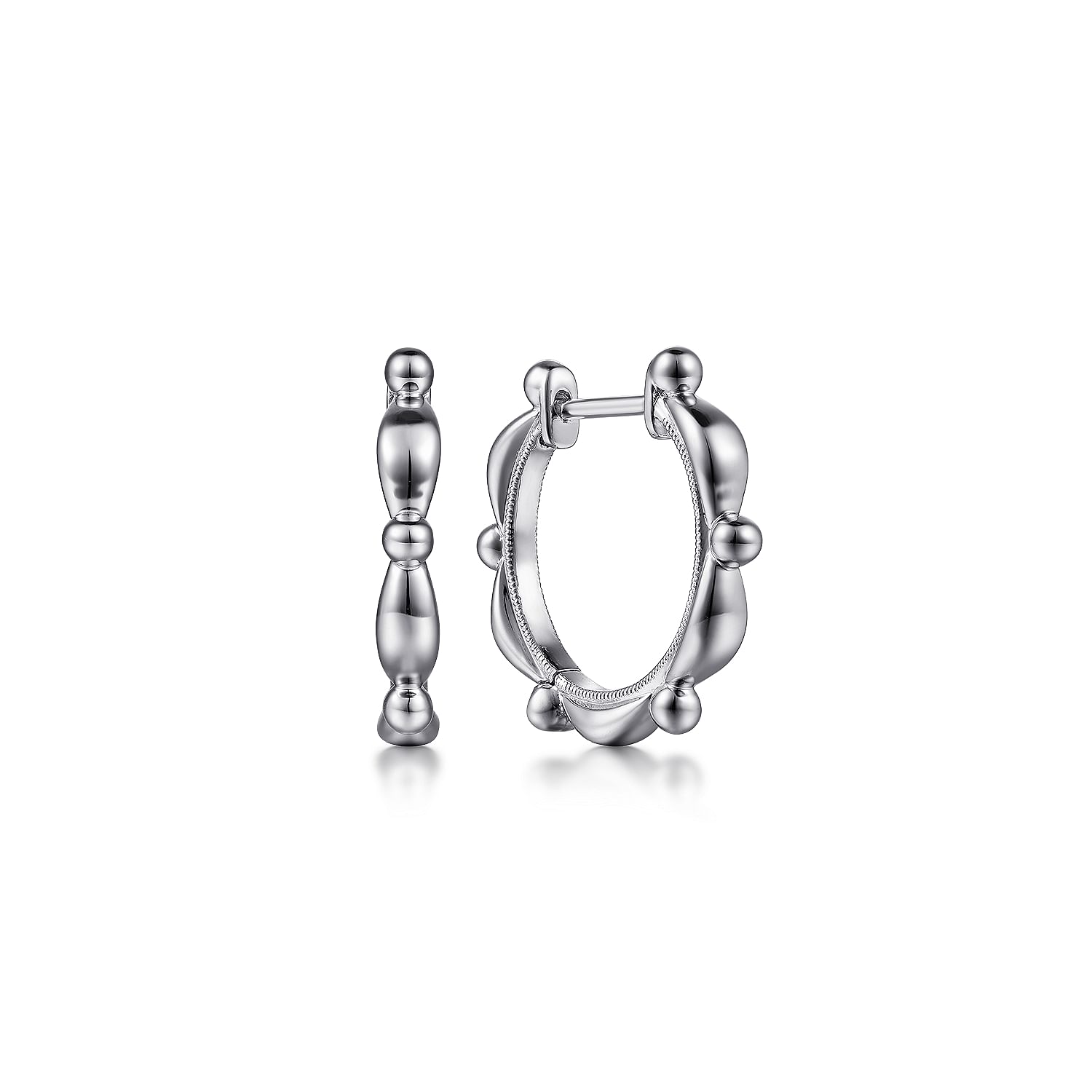 Gabriel & Co. Sterling Silver Bujukan Huggies