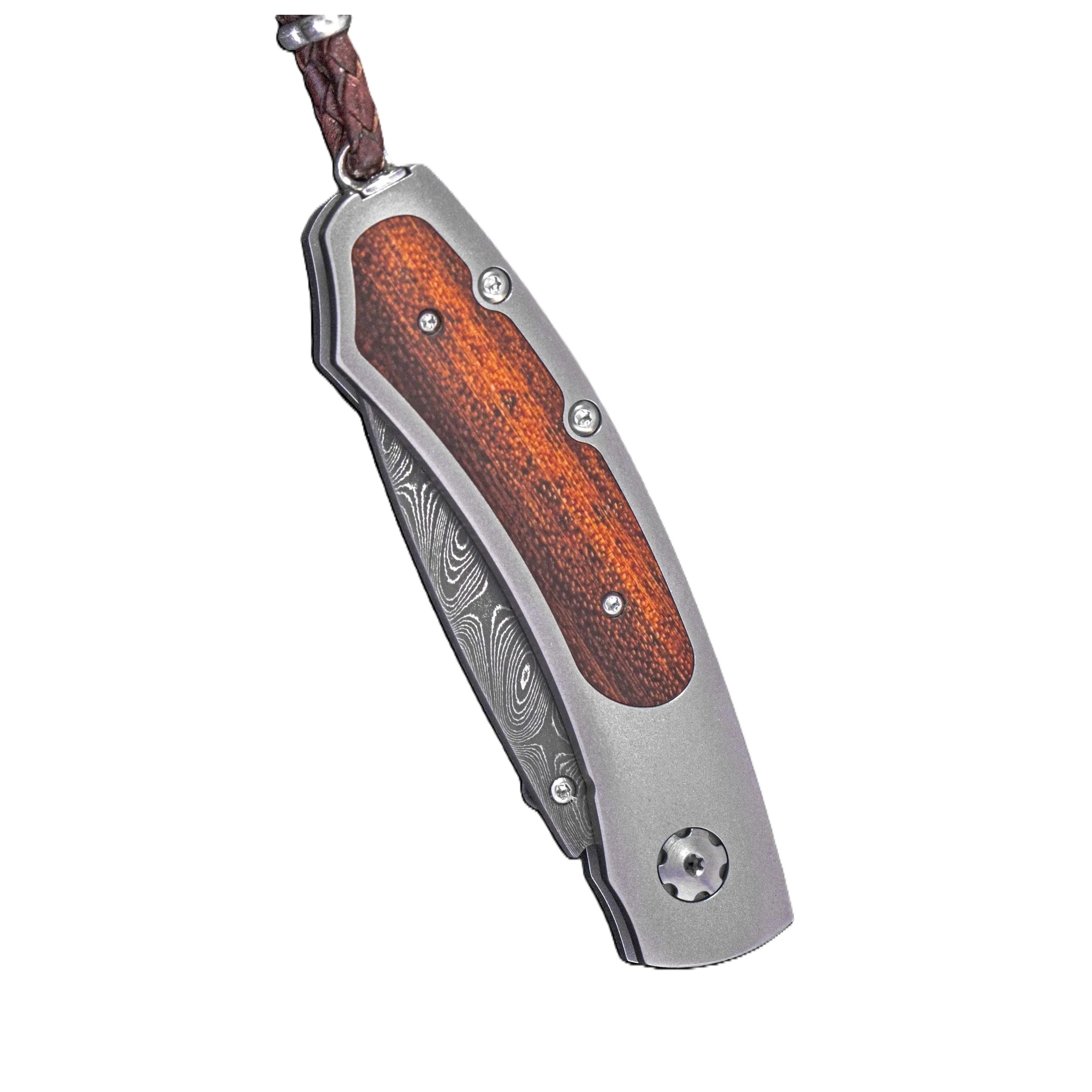 William Henry Slither Titanium with Snakewood Folding Pocket Knife