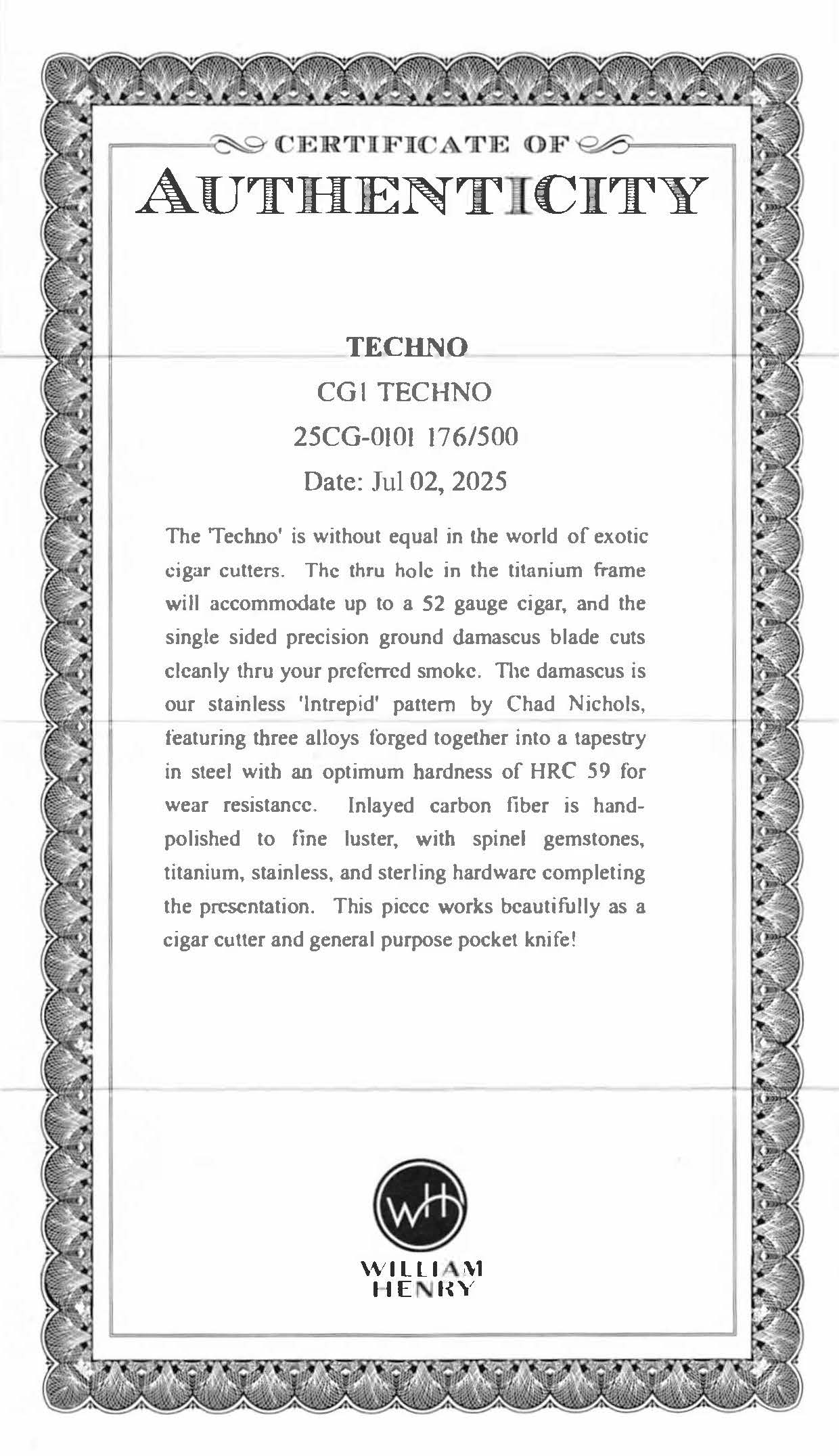 William Henry Techno Cigar Cutter