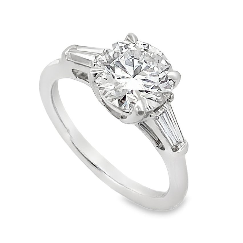 14K White Gold Lab Grown Diamond Engagement Ring