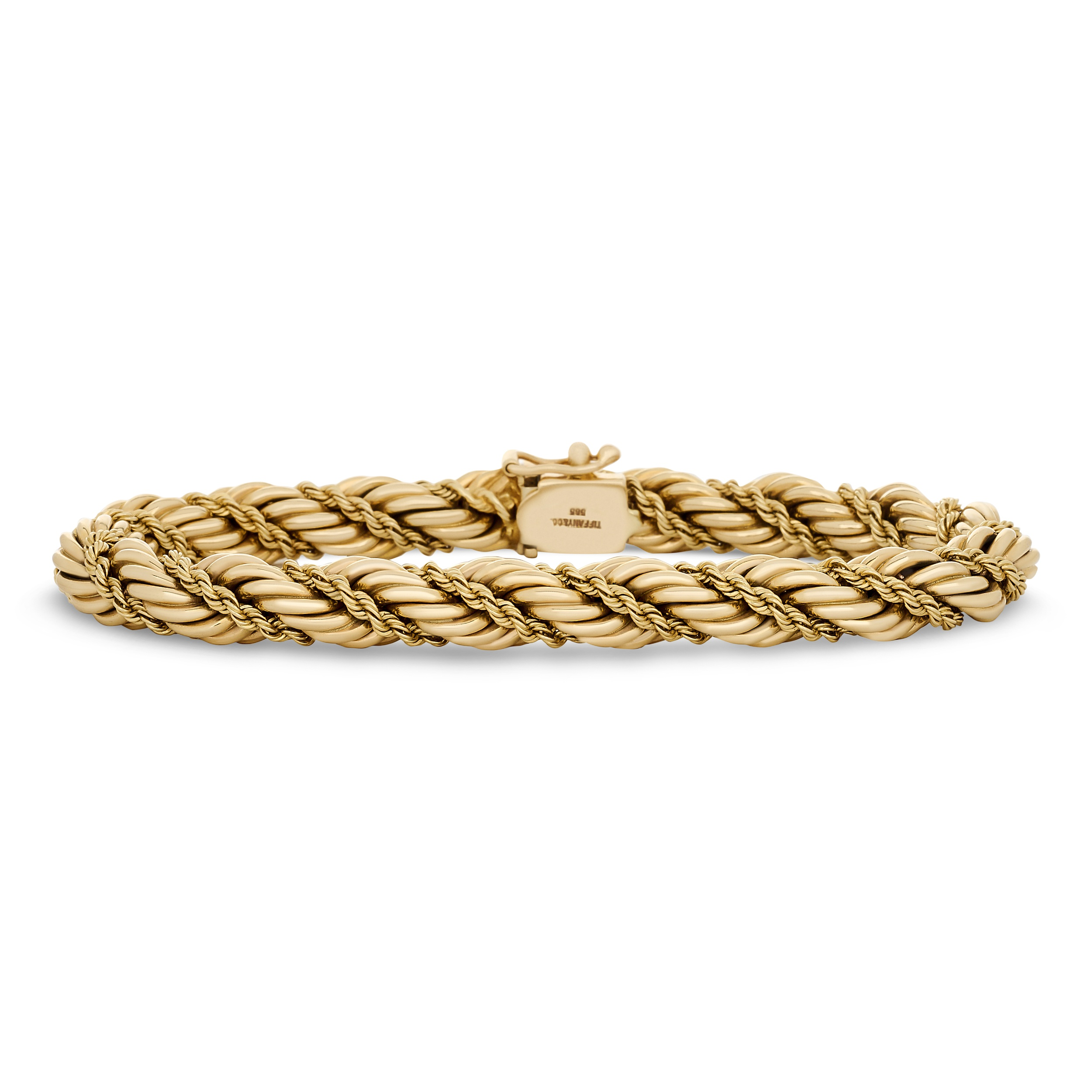 Estate Tiffany & Co. Double Rope Chain Twisted Bracelet