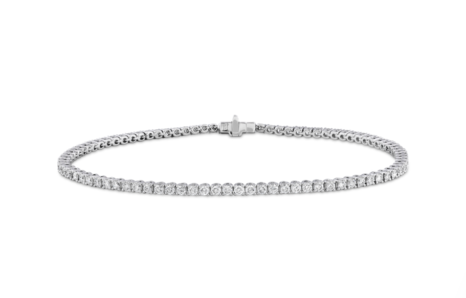 Memoire 18K White Gold Diamond Tennis Bracelet - Timeless Elegance