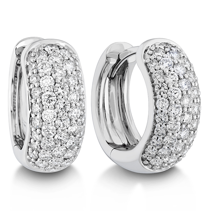 Memoire 18K White Gold Classic Hoop Earrings
