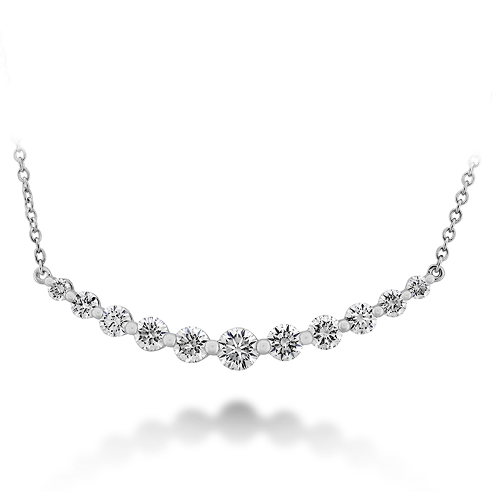 Memoire 18K White Gold Diamond Pendant Necklace