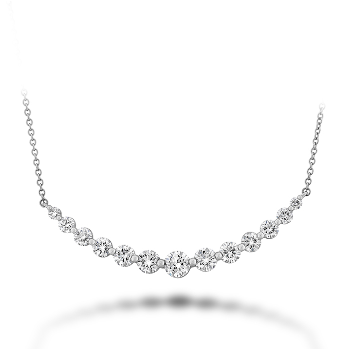 Memoire 18K White Gold Diamond Pendant Necklace