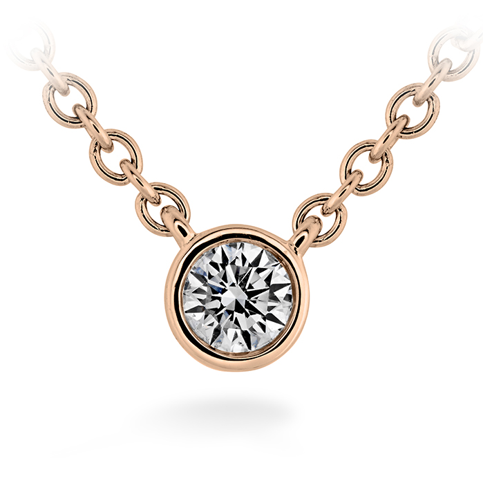 Memoire 18K Rose Gold Pendant Necklace - Exquisite Fine Jewelry for Timeless Elegance