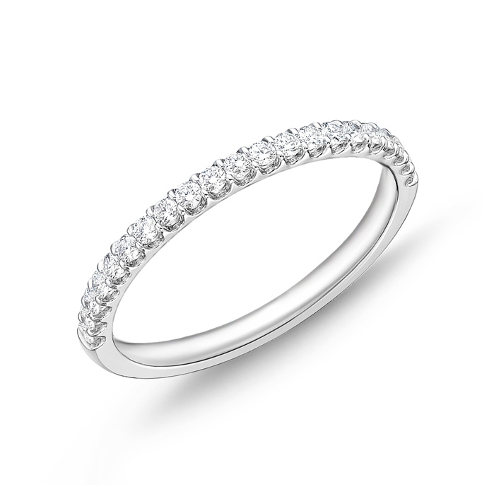Memoire 18K White Gold Wedding Ring