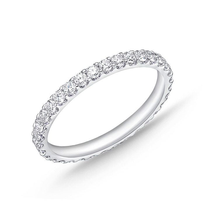 Memoire 18K White Gold Wedding Ring
