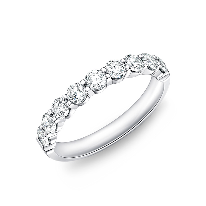 Memoire 18K White Gold Wedding Ring