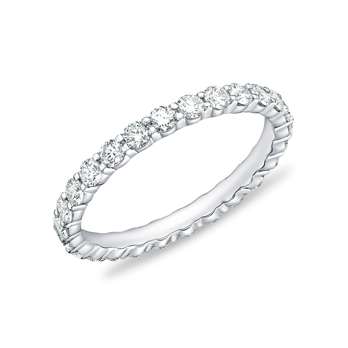 Memoire 18K White Gold Wedding Ring