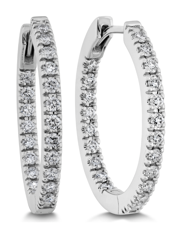 Memoire 18K White Gold Dangle Earrings – Timeless Elegance