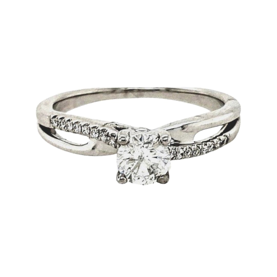 Diamond Criss Cross Ring